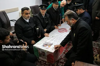 تشییع پیکر شهید مدافع امنیت «حسن براتی» در مشهد