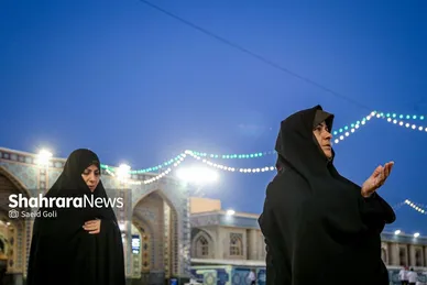 ضیافت افطاری زائران حرم مطهر رضوی