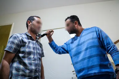 بازسازی صحنه قتل در خیابان مطهری شمالی