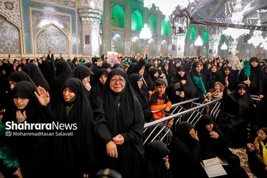گزارش تصویری | وداع با پیکر مطهر بانوی شهیده معصومه کرباسی در حرم مطهر رضوی - مشهد