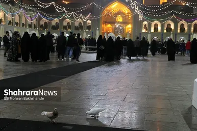شب عید مبعث در حرم مطهر رضوی