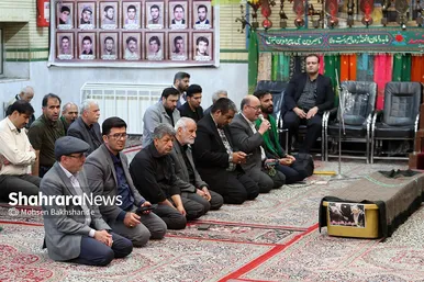 مراسم تشییع حاج فضل‌الله برهانی در حرم مطهر رضوی