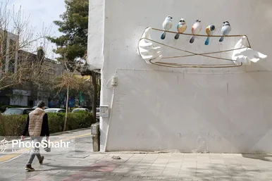 یادمان‌های نوروزی در خیابان‌های شهر