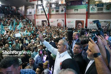 عکس‌هایی از سفر انتخاباتی «مسعود پزشکیان» به مشهد