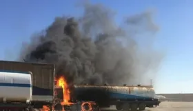 جزئیات انفجار تانکر حمل مازوت در سنندج با ۲ کشته
