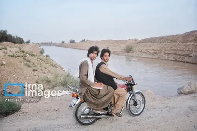 گزارش تصویری | ورود آب به سیستان پس از سال‌ها خشکسالی