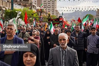 گزارش تصویری | مراسم چهلمین روز شهادت رهبر شهید انقلاب اسلامی در مشهد ۲