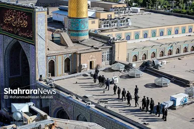 عکس‌هایی از آیین سنتی«صلا» همزمان با اولین روز ماه محرم در حرم مطهر رضوی