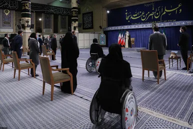 دیدار قهرمانان المپیک و پارالمپیک ایران در بازی‌های ۲۰۲۰ توکیو با رهبر معظم انقلاب