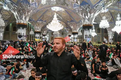 گزارش تصویری | اجتماع نوجوانان عاشورایی در سیزدهمین سوگواره «احلی من العسل» در حرم امام‌رضا(ع)