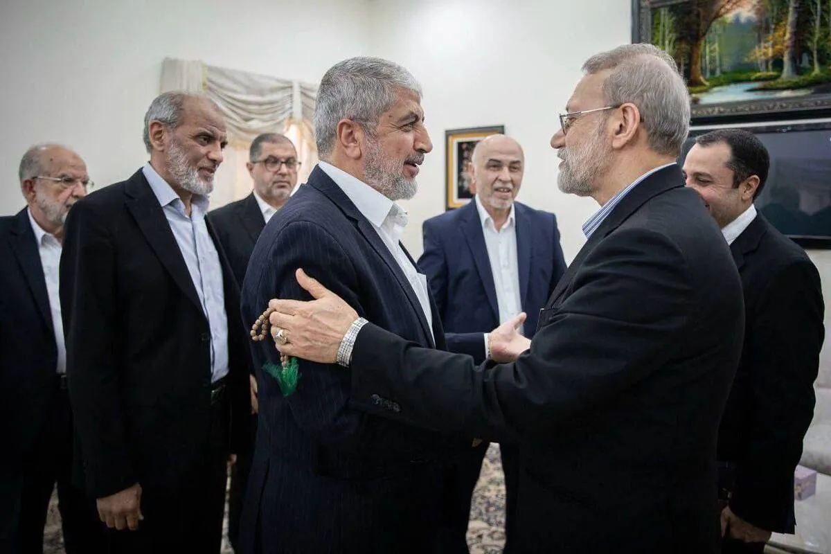 حماس درباره دیدار با علی لاریجانی در دوحه بیانیه صادر کرد
