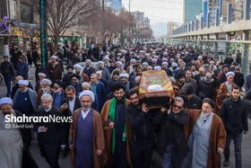 گزارش تصویری | آیین تشییع پیکر آیت&zwnj;الله &laquo;محمدهادی عبدخدایی&raquo;