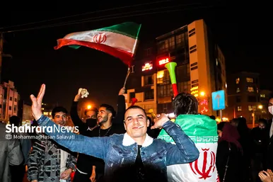 شادی مردم مشهد پس از صعود تیم ملی ایران به جام جهانی 2022