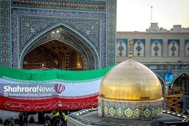 اجتماع همبستگی با جبهه مقاومت فلسطین در صحن قدس حرم مطهر رضوی