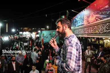 گزارش تصویری | حضور امیرحسین ثابتی، نماینده مردم تهران در هشتادوهفتمین شب حضور مردم مشهد در خیابان (۵ خرداد ۱۴۰۵)