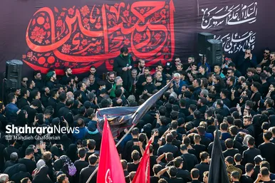 آیین خیمه سوزان عصر عاشورا در مشهد