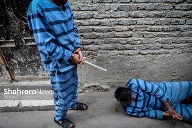 گزارش تصویری | بازسازی صحنه قتل در محله موعود مشهد