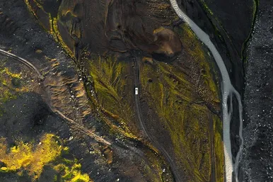 تصاویر هوایی از جاده‌هایی خاص در دل طبیعت