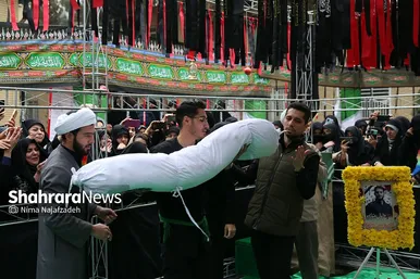 مراسم تشییع و تدفین پیکر پاک شهید گمنام در دانشکده منتظری مشهد