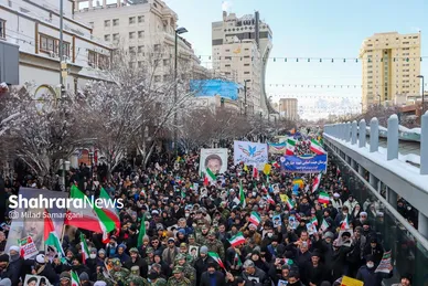 گزارش تصویری | راهپیمایی ۲۲ بهمن ۱۴۰۳ در مشهد