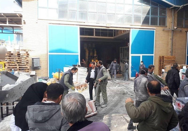 مصدومیت ۶۵ نفر در انفجار کارخانه رنگ‌سازی آذرشهر + تصاویر و جزئیات
