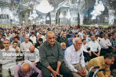 گزارش تصویری | اقامه نماز عید قربان در حرم رضوی (۱۶ خرداد ۱۴۰۴)