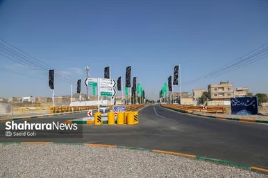 بهره‌برداری از پل دوم و اصلاح هندسی ورودی جاده سرخس به مشهد