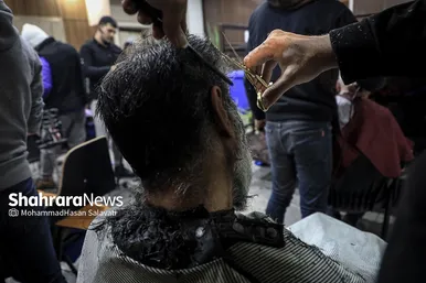 پویش قیچی طلایی در گرمخانه شهرداری