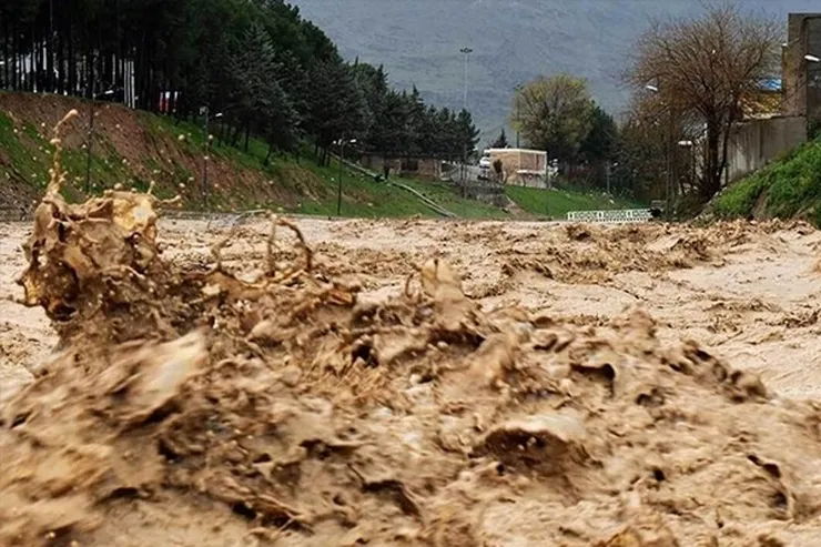 ویدئو | سیل وحشتناک در روستای علی‌عرب‌ چادگان