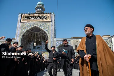 عزادرای شهادت امام رضا (ع) در حرم مطهر رضوی