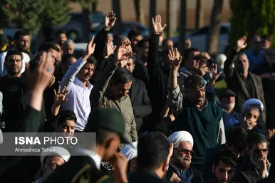 مراسم استقبال از پیکر شهید زاهدی