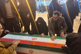 مراسم تشییع پیکر شهدای حمله اسرائیلی - آمریکایی در بهشت&zwnj;زهرا(س) تهران + فیلم