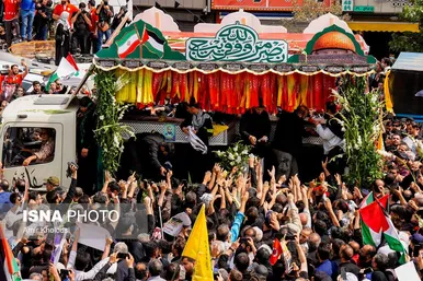 عکس‌هایی از مراسم تشییع پیکر شهید اسماعیل هنیه در تهران - ۱