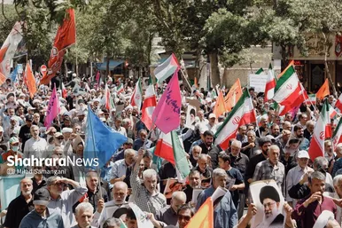 گزارش تصویری | تشییع پیکر مطهر شهید اقتدار حسن حسینی نژاد در مشهد