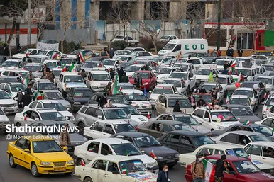 راهپیمایی خودرویی ۲۲ بهمن در مشهد - ۲