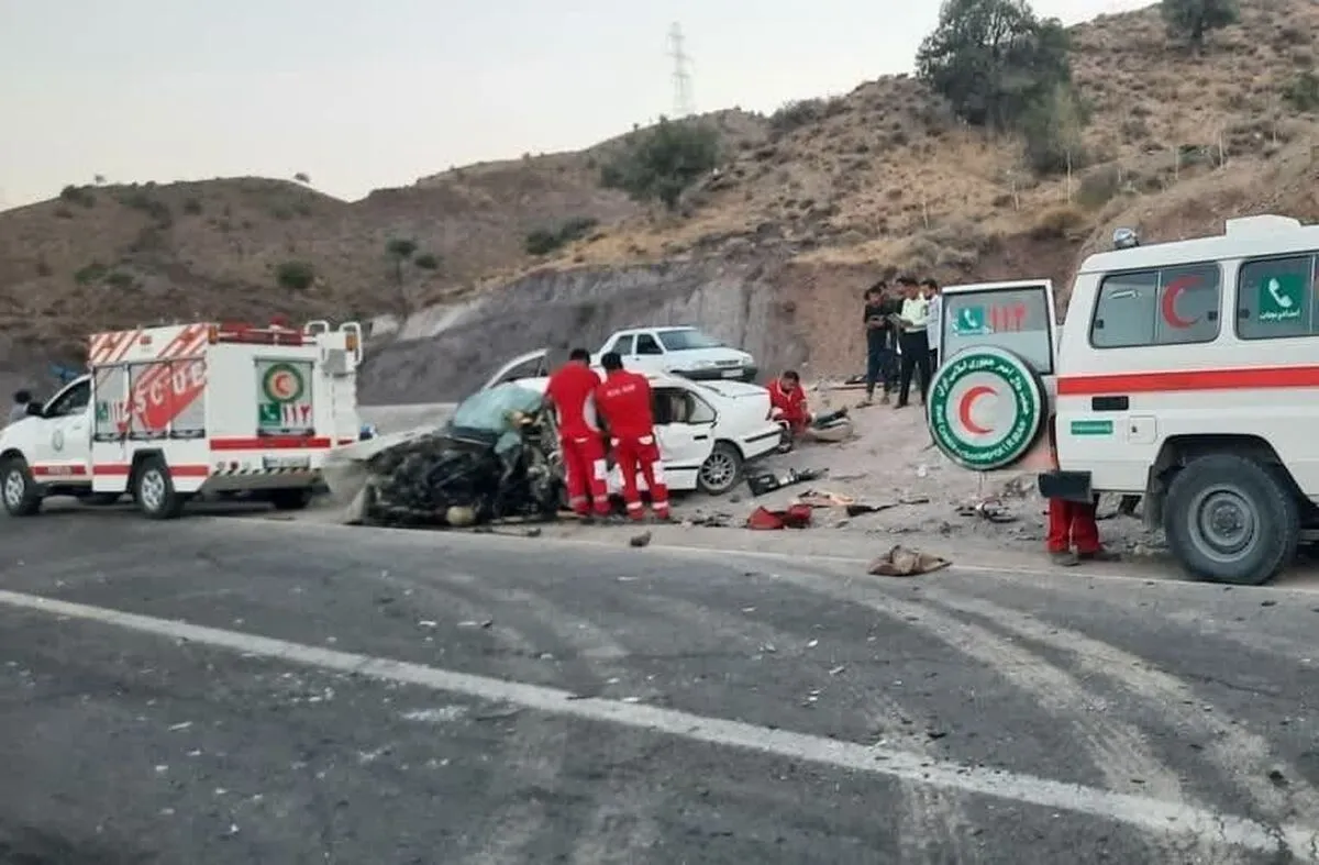 ۱۲ مصدوم در سانحه رانندگی در جاده چالوس