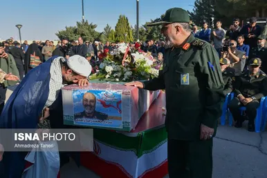 مراسم استقبال از پیکر شهید زاهدی