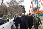 بازدید شهردار مشهد و مدیرکل بازرسی خراسان رضوی از بوستان زائرپذیر غدیر مشهد + فیلم