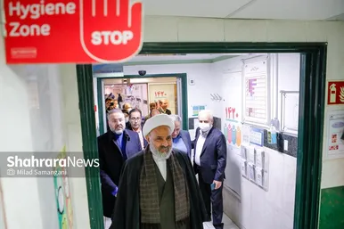 گزارش تصویری | بازدید حجت‌الاسلام نصرالله پژمانفر، رییس کمیسیون اصل نود مجلس، از بیمارستان فارابی مشهد