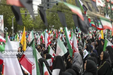 گزارش تصویری | مراسم چهلمین روز شهادت رهبر شهید انقلاب اسلامی در مشهد ۱