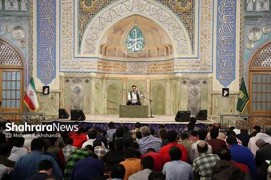 مراسم مناجات شب‌های ماه مبارک رمضان در حرم مطهر رضوی