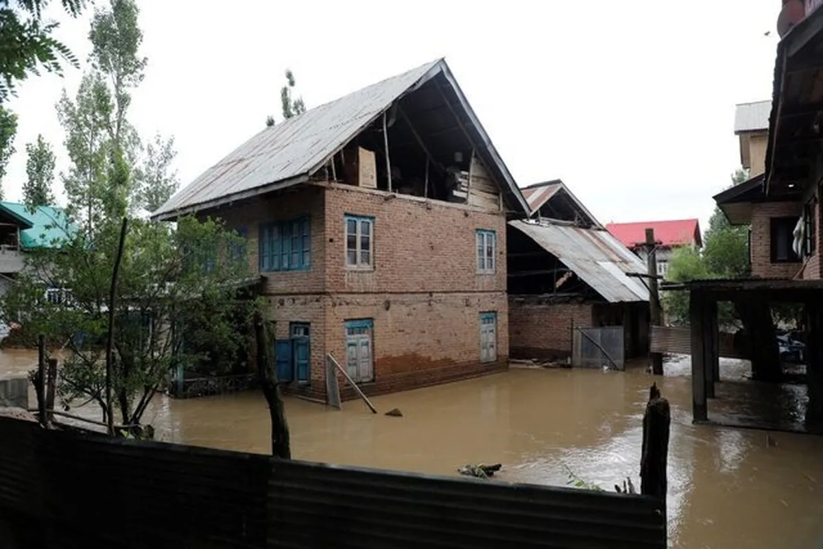 سیل در کشمیر ۵۶ کشته برجای گذاشت (۲۴ مرداد ۱۴۰۴)