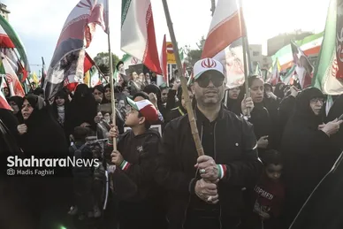 گزارش تصویری | مراسم چهلمین روز شهادت رهبر شهید انقلاب اسلامی در مشهد ۱
