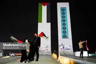 گزارش تصویری | میدان فلسطین مشهد چند ساعت پس از سال تحویل