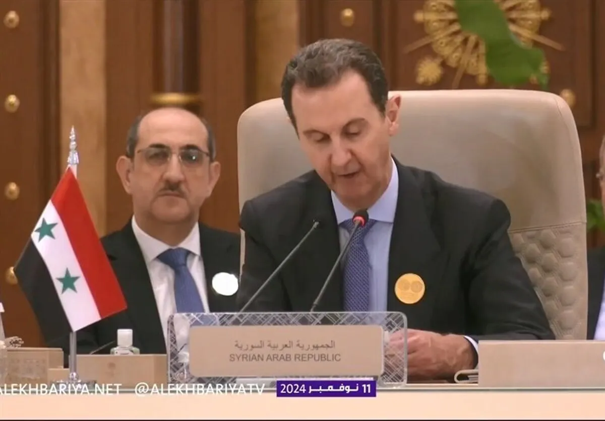 بشار اسد: ما صلح تقدیم می‌کنیم، اما خون برداشت می‌کنیم| با شهرک‌نشینان صهیونیستی مواجه‌ایم که وحشی هستند