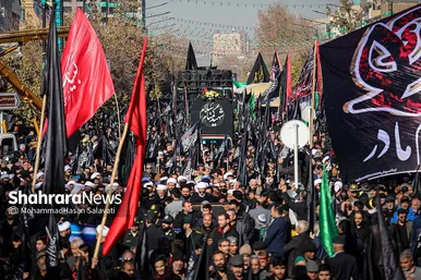 اجتماع عزاداران فاطمی و تشییع پیکر ۱۲ شهید گمنام دفاع مقدس و ۲ شهید حادثه تروریستی راسک در مشهد
