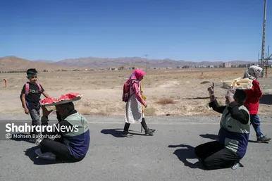 گزارش تصویری | زائران رضوی در جاده امام رضا (ع)