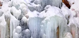 ویدئو| آبشار یخ زده در خلخال