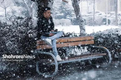 بارش برف در مشهد