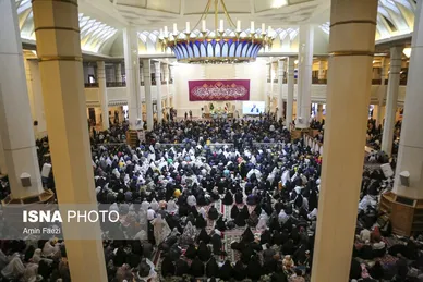لحظه تحویل سال ۱۴۰۳ در حرم حضرت شاهچراغ (ع)